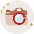Een illustratie van een fotocamera